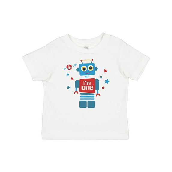 Inktastic Robot 1st Birthday Boys Baby T-Shirt