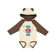 thumbnail image 1 of Inktastic Robot 1st Birthday Boys Long Sleeve Baby Bodysuit, 1 of 5