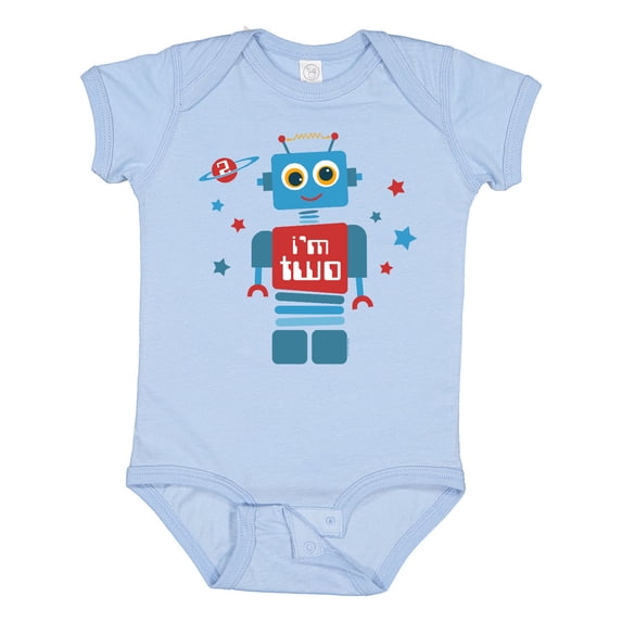 Inktastic Robot 2nd Birthday Boys Baby Bodysuit