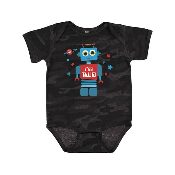 Inktastic Robot 2nd Birthday Boys Baby Bodysuit