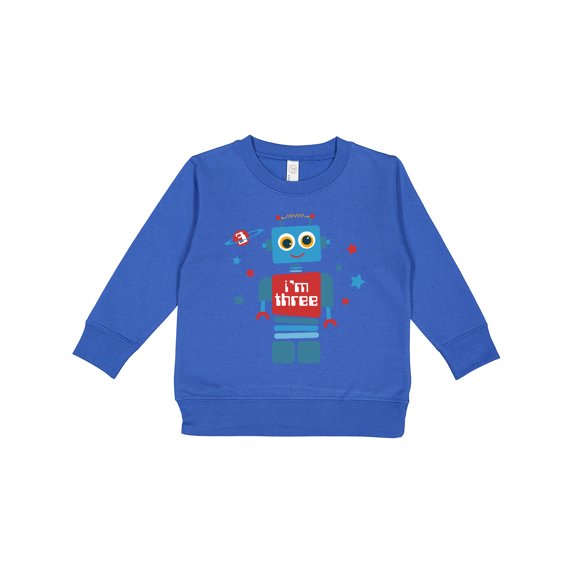 Inktastic Robot 3rd Birthday Toddler Sweatshirt