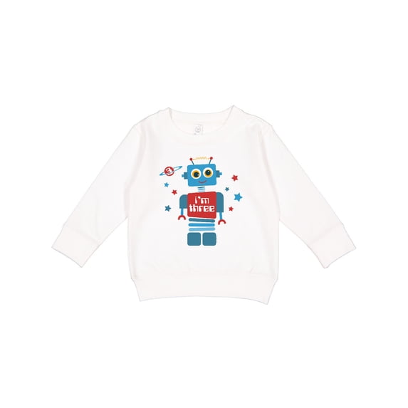 Inktastic Robot 3rd Birthday Toddler Sweatshirt