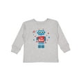 thumbnail image 1 of Inktastic Robot 4th Birthday Boys Long Sleeve Toddler T-Shirt, 1 of 5