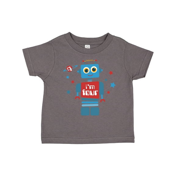 Inktastic Robot 4th Birthday Boys Toddler T-Shirt
