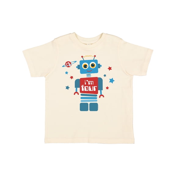 Inktastic Robot 4th Birthday Boys Toddler T-Shirt