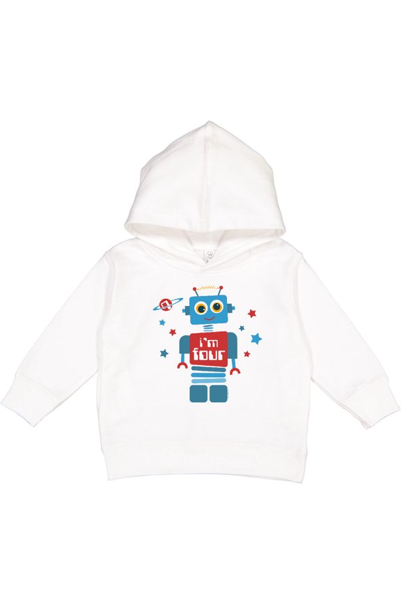 Robot 4th Birthday Toddler Hoodie