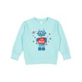 thumbnail image 1 of Inktastic Robot 4th Birthday Toddler Sweatshirt, 1 of 4