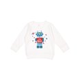 thumbnail image 1 of Inktastic Robot 4th Birthday Toddler Sweatshirt, 1 of 4