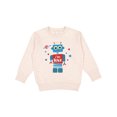 thumbnail image 1 of Inktastic Robot 4th Birthday Toddler Sweatshirt, 1 of 4