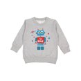 thumbnail image 1 of Inktastic Robot 4th Birthday Toddler Sweatshirt, 1 of 4