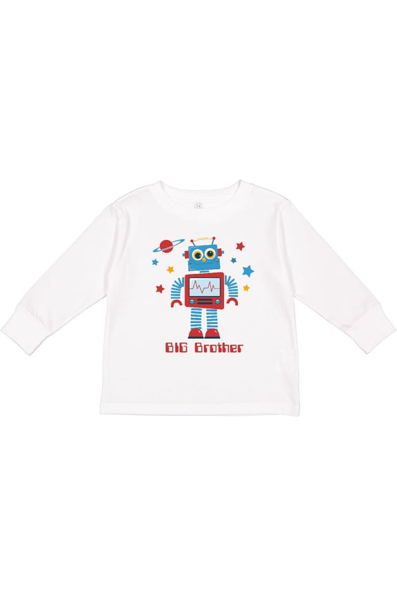 Robot Big Brother II Boys Long Sleeve Toddler T-Shirt
