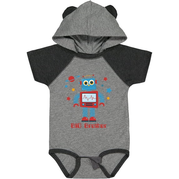 Inktastic Robot Big Brother Ii Boys Baby Bodysuit