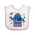thumbnail image 1 of Inktastic Robot Brother Boys Baby Bib, 1 of 4