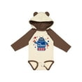 thumbnail image 1 of Inktastic Robot Brother Boys Long Sleeve Baby Bodysuit, 1 of 5