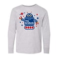 thumbnail image 1 of Inktastic Robot Brother Long Sleeve Youth T-Shirt, 1 of 5