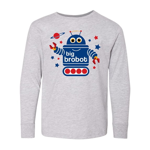 Inktastic Robot Brother Long Sleeve Youth T-Shirt
