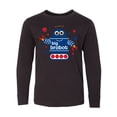 thumbnail image 1 of Inktastic Robot Brother Long Sleeve Youth T-Shirt, 1 of 5