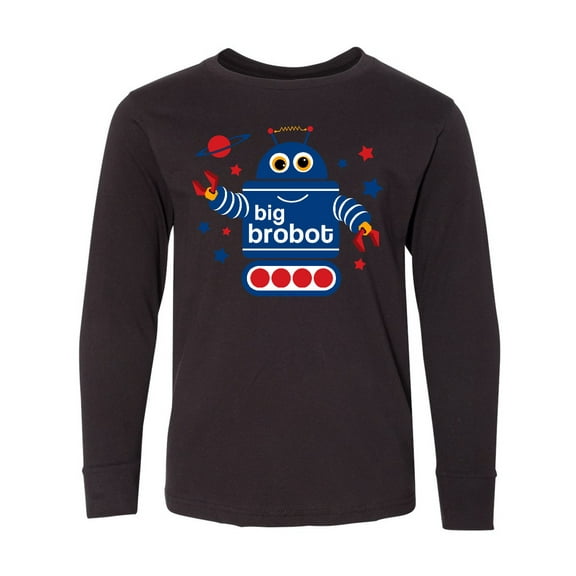 Inktastic Robot Brother Long Sleeve Youth T-Shirt