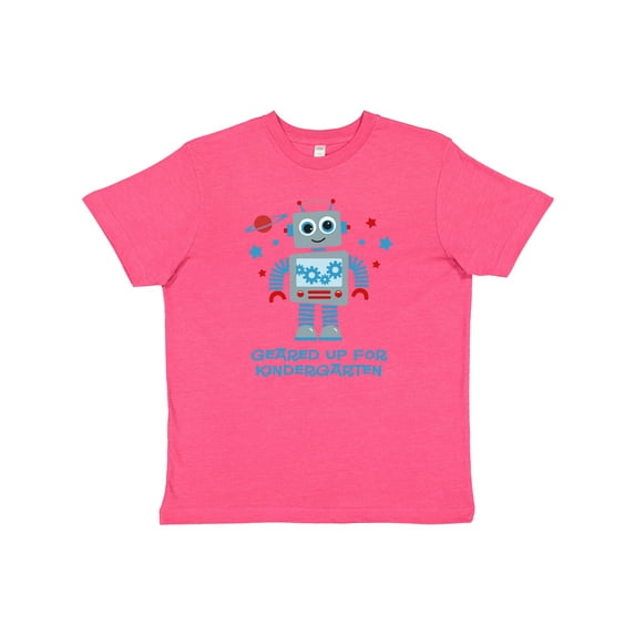 Inktastic Robot Geared Up Kindergarten Youth T-Shirt
