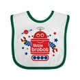 thumbnail image 1 of Inktastic Robot Little Brother Boys Baby Bib, 1 of 4