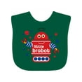 thumbnail image 1 of Inktastic Robot Little Brother Boys Baby Bib, 1 of 4