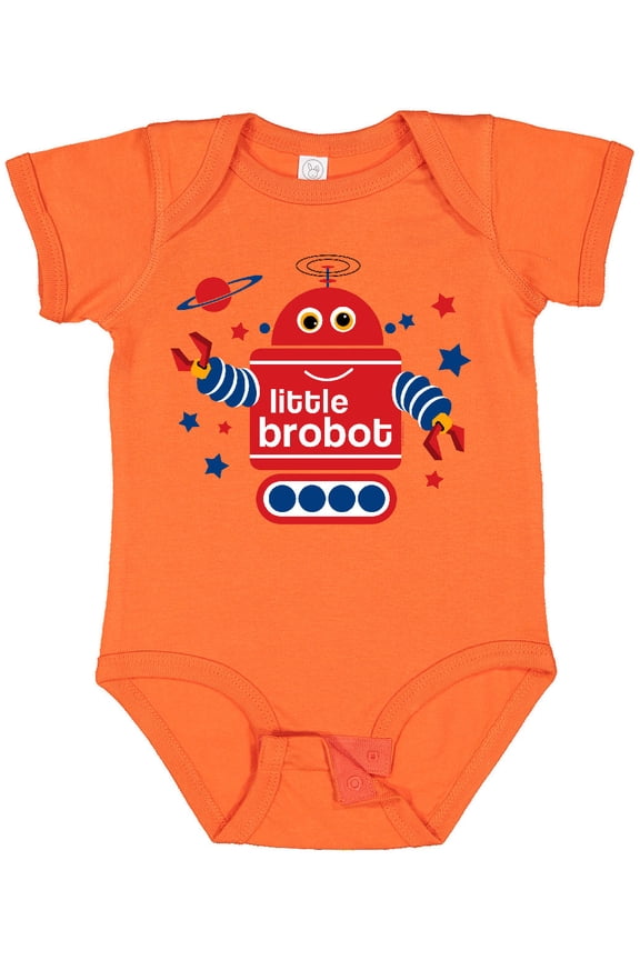 Robot Little Brother Boys Baby Bodysuit
