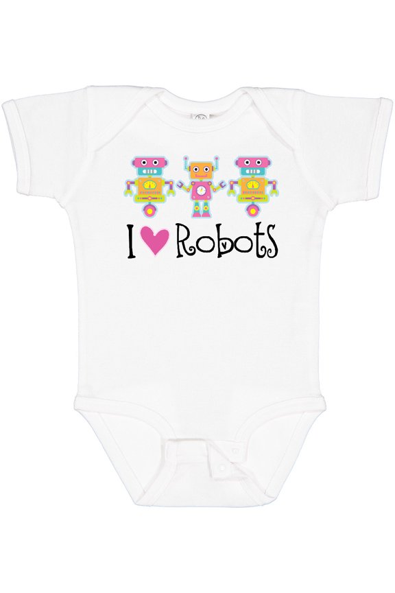 Robot Lover Robotics Girls Baby Bodysuit