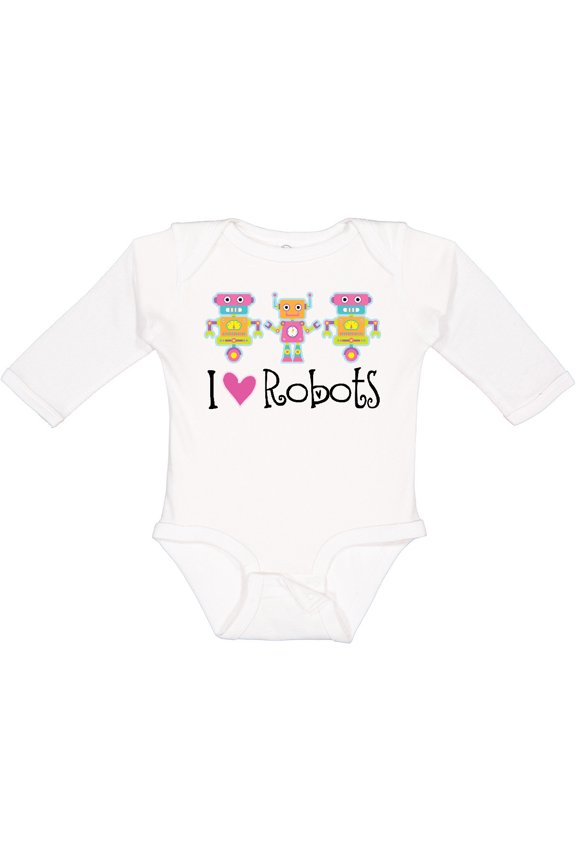 Robot Lover Robotics Girls Long Sleeve Baby Bodysuit