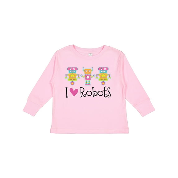 Inktastic Robot Lover Robotics Girls Long Sleeve Toddler T-Shirt