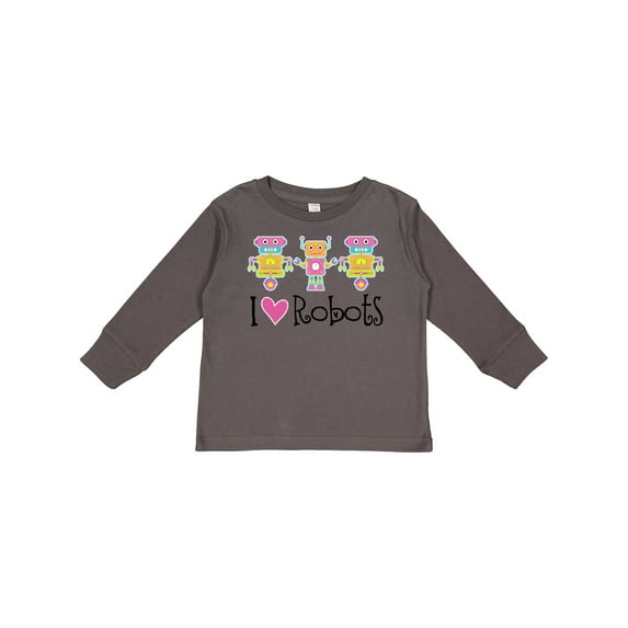 Inktastic Robot Lover Robotics Girls Long Sleeve Toddler T-Shirt