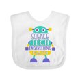 thumbnail image 1 of Inktastic Robot Science Tech Engineering Math Boys or Girls Baby Bib, 1 of 4