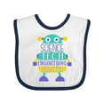thumbnail image 1 of Inktastic Robot Science Tech Engineering Math Boys or Girls Baby Bib, 1 of 4