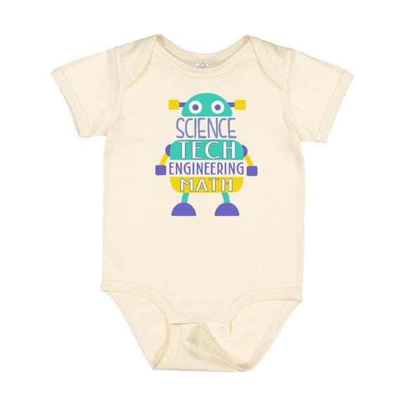 Inktastic Robot Science Tech Engineering Math Boys or Girls Baby Bodysuit