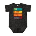 thumbnail image 1 of Inktastic Robotics Eat Sleep Build Robots Repeat Boys or Girls Baby Bodysuit, 1 of 5