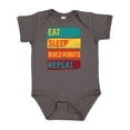 thumbnail image 1 of Inktastic Robotics Eat Sleep Build Robots Repeat Boys or Girls Baby Bodysuit, 1 of 5