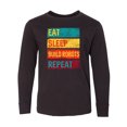 thumbnail image 1 of Inktastic Robotics Eat Sleep Build Robots Repeat Long Sleeve Youth T-Shirt, 1 of 5
