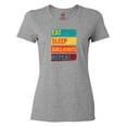 thumbnail image 1 of Inktastic Robotics Eat Sleep Build Robots Repeat Women's T-Shirt, 1 of 5