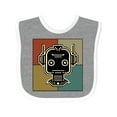 thumbnail image 1 of Inktastic Robotics Funny Robot Retro Boys or Girls Baby Bib, 1 of 4