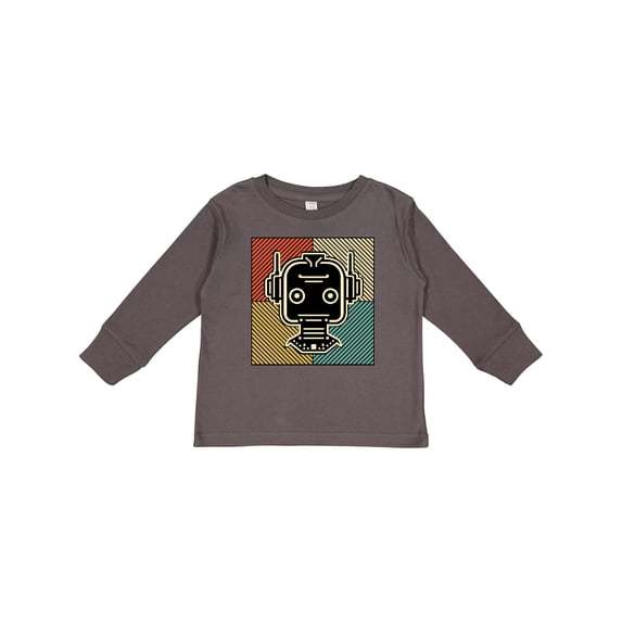 Inktastic Robotics Funny Robot Retro Boys or Girls Long Sleeve Toddler T-Shirt