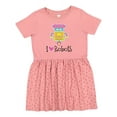 thumbnail image 1 of Inktastic Robotics Girl I Love Robots Girls Toddler Dress, 1 of 5