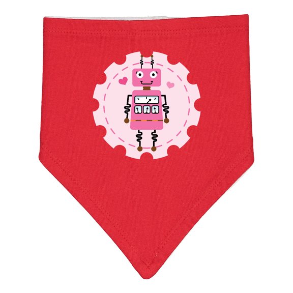 Inktastic Robotics Girl Robot Gear Baby Bandana Bib