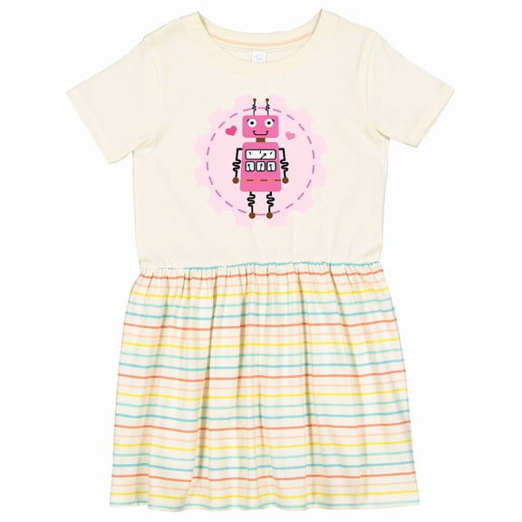 Inktastic Robotics Girl Robot Gear Girls Toddler Dress
