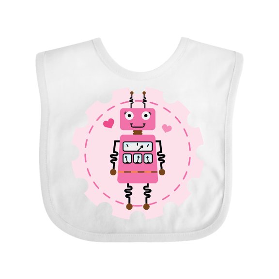 Inktastic Robotics Girl Robot Gear Girls Baby Bib