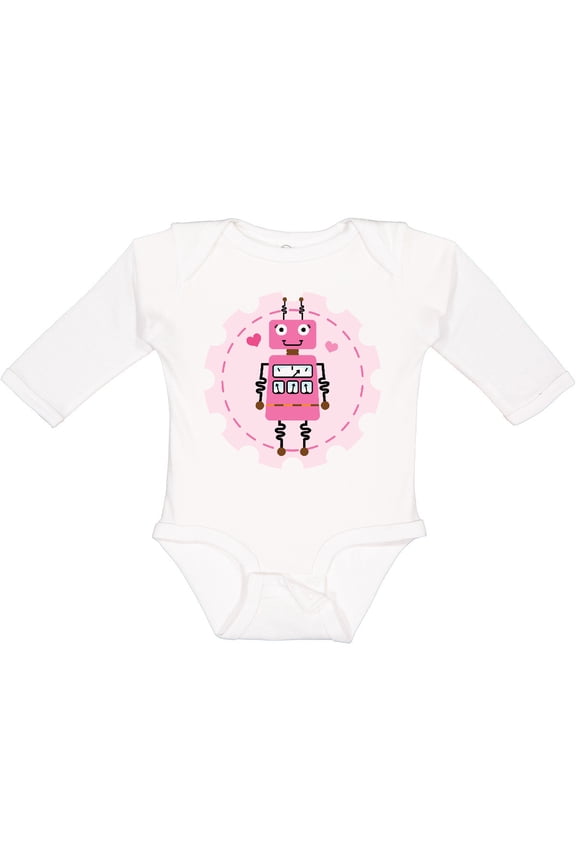 Robotics Girl Robot Gear Girls Long Sleeve Baby Bodysuit