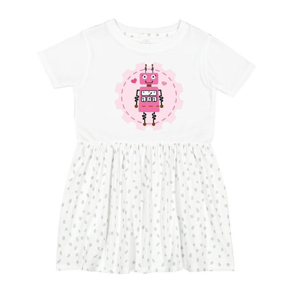 Inktastic Robotics Girl Robot Gear Girls Toddler Dress