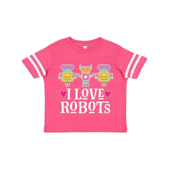 Inktastic Robotics I Love Robots Gift Girls Toddler T-Shirt