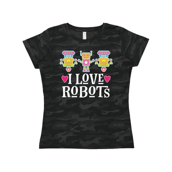 Inktastic Robotics I Love Robots Gift Women's T-Shirt