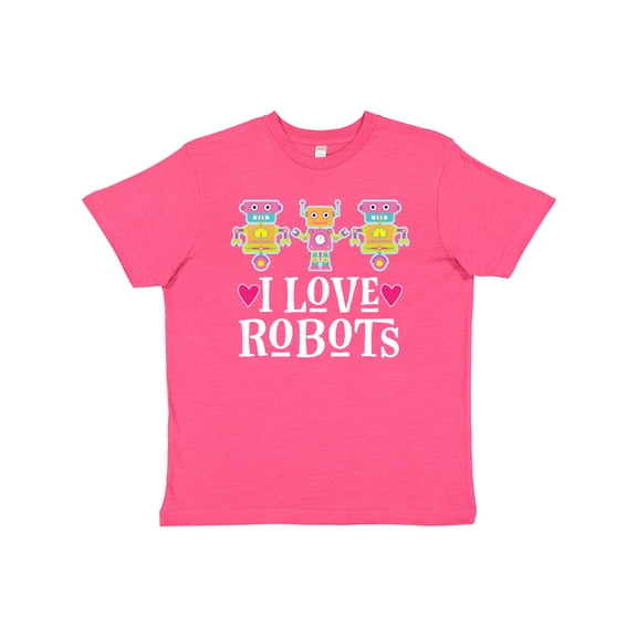 Inktastic Robotics I Love Robots Gift Youth T-Shirt