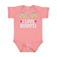 thumbnail image 1 of Inktastic Robotics I Love Robots Girls Baby Bodysuit, 1 of 5