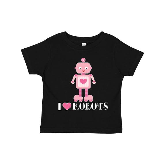 Inktastic Robotics I Love Robots Girls Girls Toddler T-Shirt